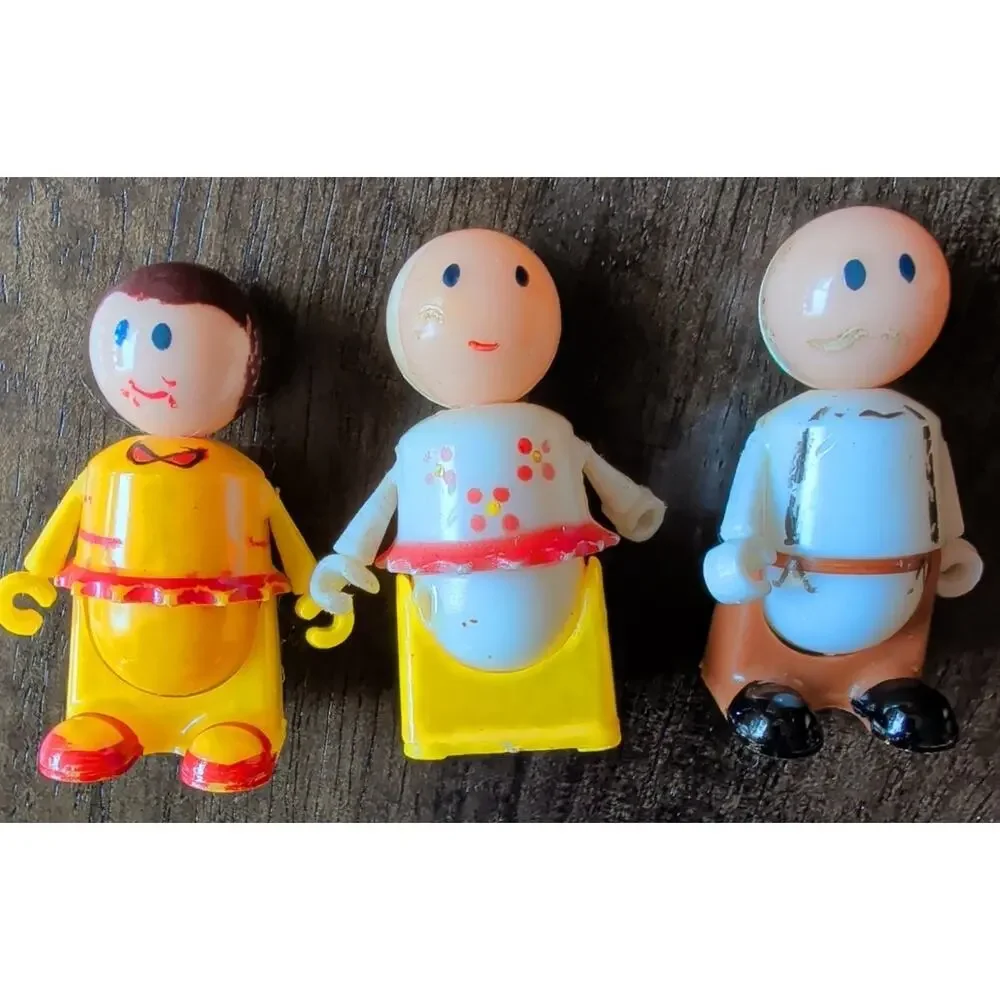 VTG 60s Toy Doll Mixed Lot (8 Mattel Liddle Kiddie Tweakie Toy Figures BEST Baby